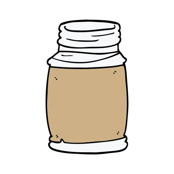 Cartoon Doodle För Lagring Jar — Stock vektor