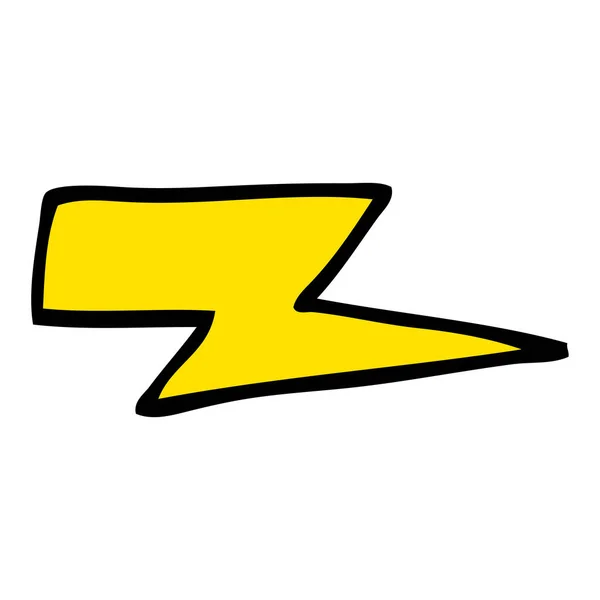 Cartoon Doodle Lightening Bout — Stockvector