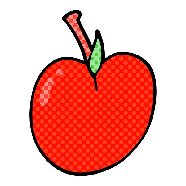 Cartoon Doodle Eines Apfels — Stockvektor