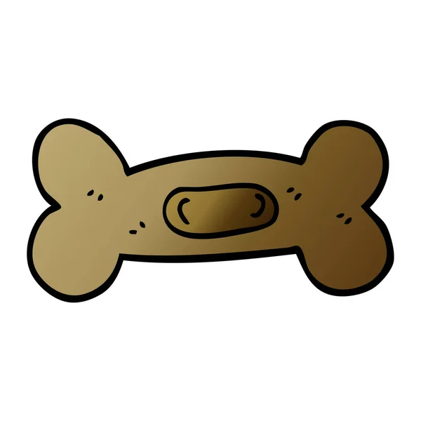 Desenho Animado Doodle Pet Bone — Vetor de Stock