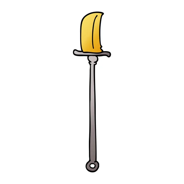 Desenho Animado Doodle Bronze Halberd —  Vetores de Stock