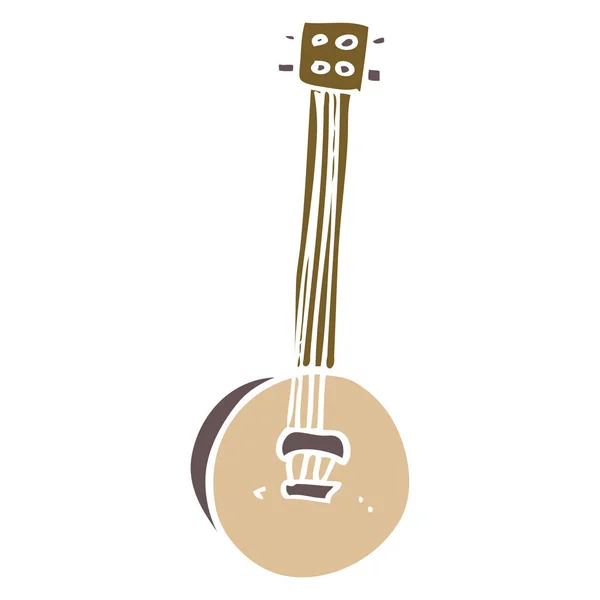 Cartoon Doodle Altes Banjo — Stockvektor