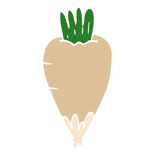 Cartoon Doodle Root Vegetable — Stock Vector