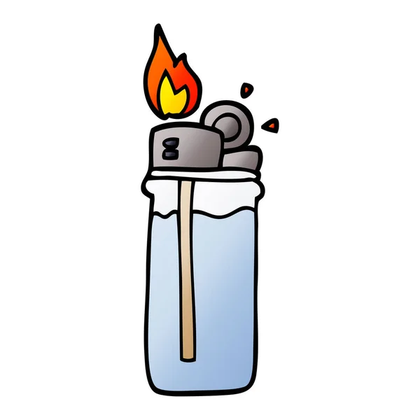 卡通涂鸦一次性打火机 — 图库矢量图片