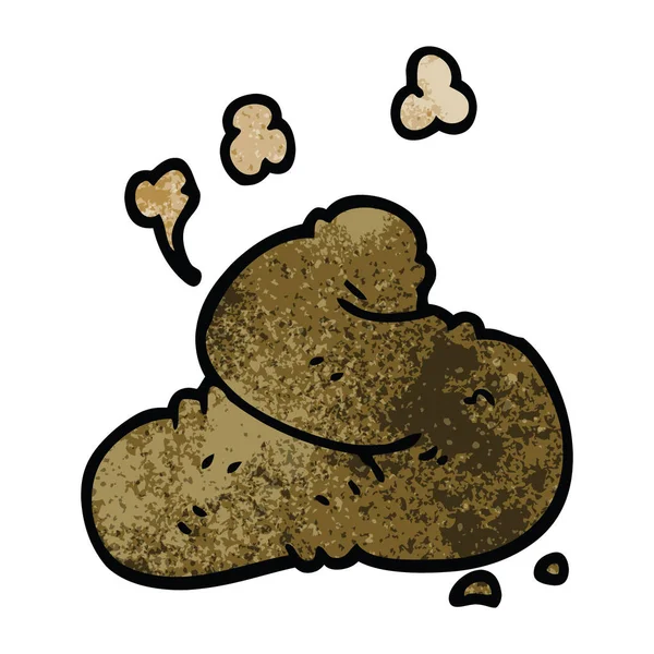 Cartoon Doodle Poop Vector Illustration — Stock Vector