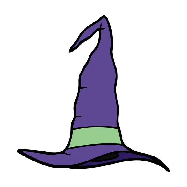 Cartoon Doodle Witch Hat — Stock Vector