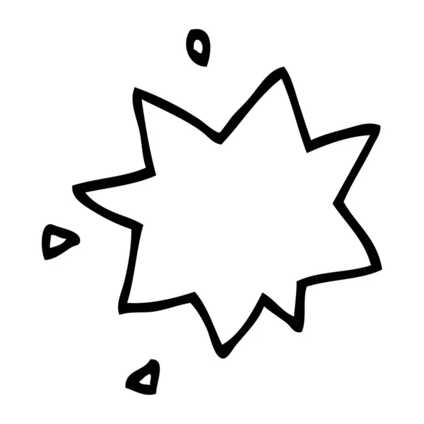 Kreslení Čar Kreslených Exploze Symbol — Stockový vektor