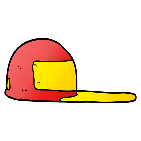 Cartoon Doodle Baseball Cap — Stock Vector