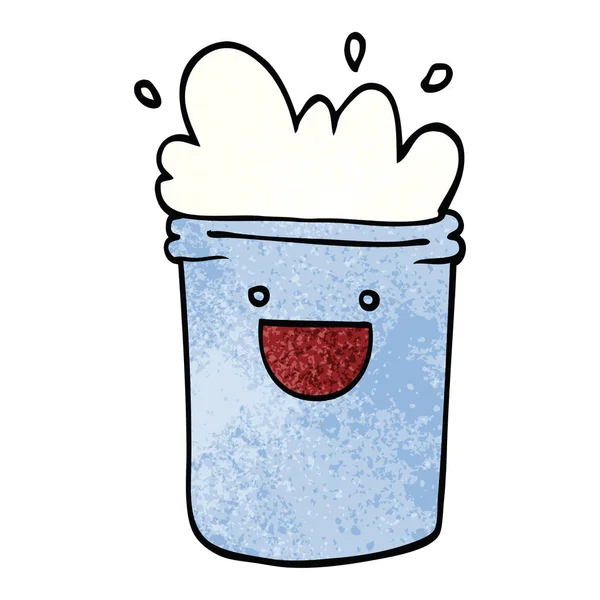 Cartoon Doodle Happy Drinks — Stockvektor