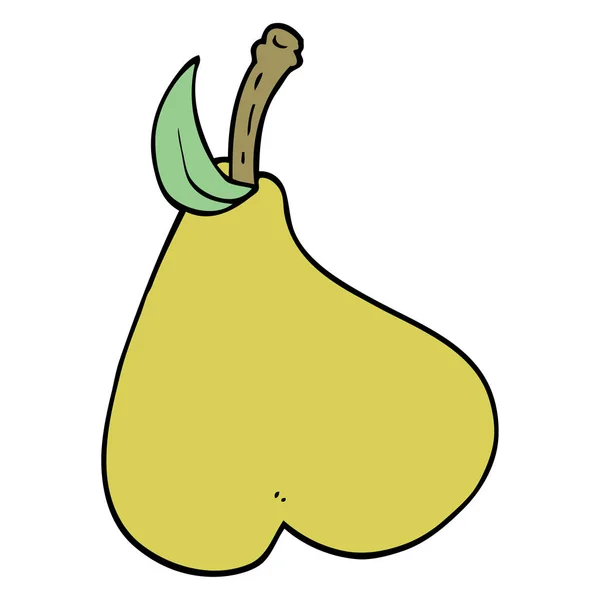 Cartoon Doodle Pear — Stock Vector