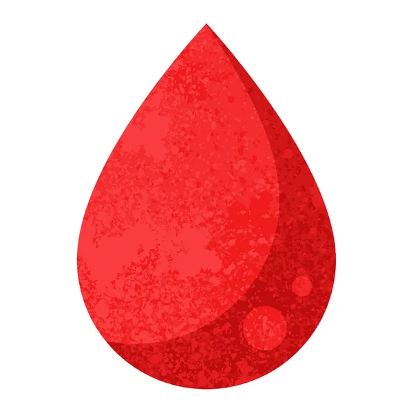 Goccia Sangue Grafica Vettoriale Illustrazione Icona — Vettoriale Stock