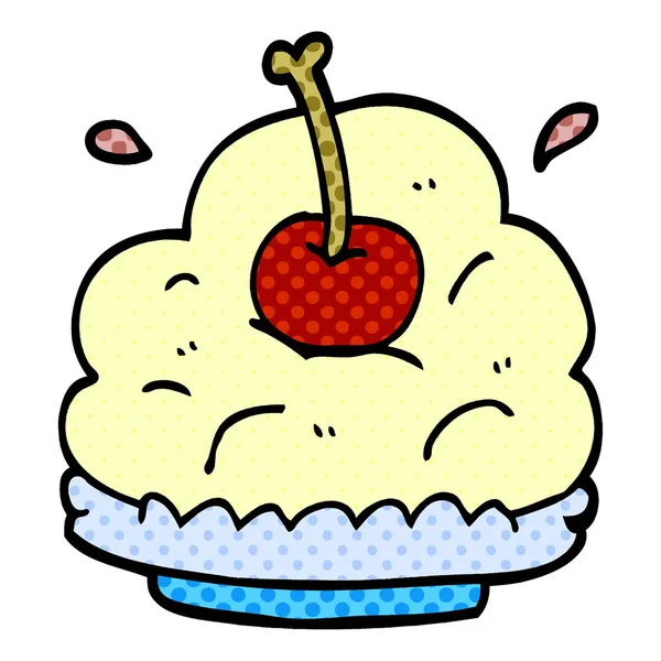Cartone Animato Doodle Dessert Progettazione Vettoriale — Vettoriale Stock