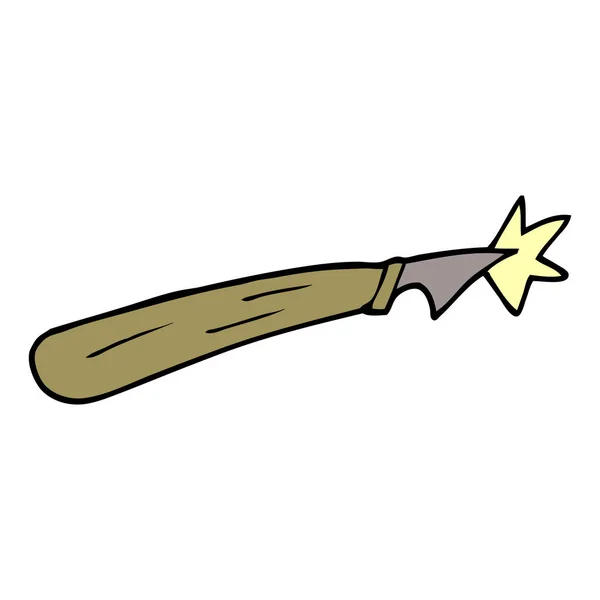 Cartoon Doodle Craft Knife — Stock Vector