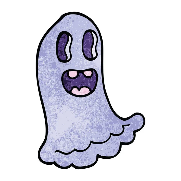 Fantasma Assustador Dos Desenhos Animados — Vetor de Stock