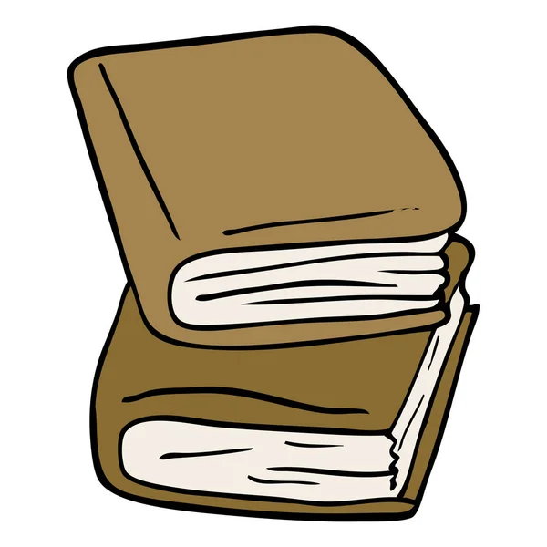 Kreslený Doodle Deníku Knihy — Stockový vektor