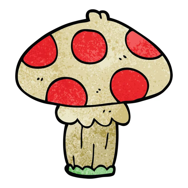 Dibujos Animados Doodle Toadstool Vector — Archivo Imágenes Vectoriales