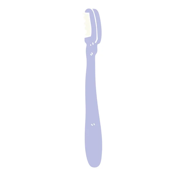 Brosse Dents Dessin Animé Style Plat Couleur — Image vectorielle