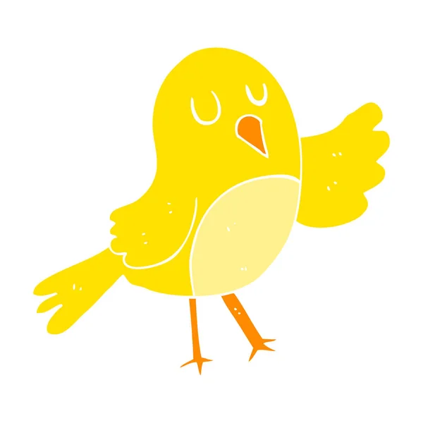 Ilustração Cor Plana Pássaro —  Vetores de Stock