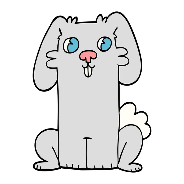 Cartoon Doodle Cute Bunny — Stockvector