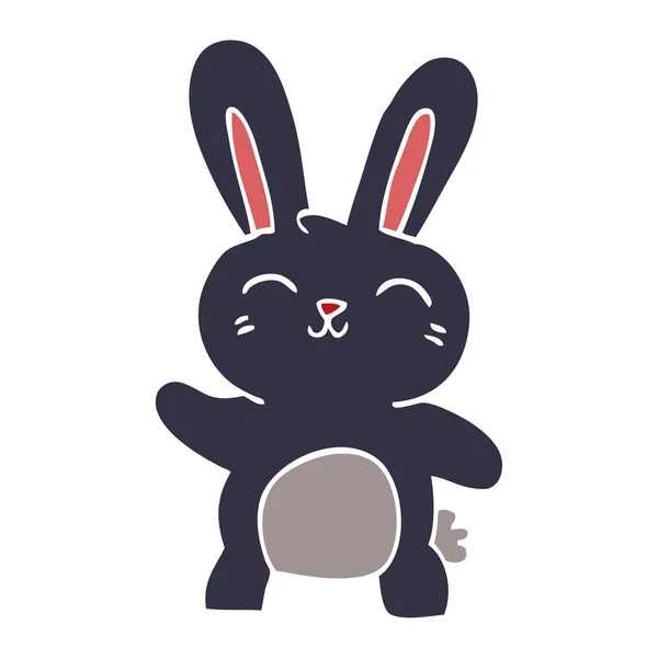 Cartoon Doodle Happy Bunny — Stockvector