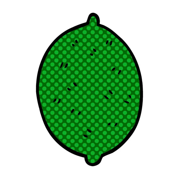 Cartoon Doodle Kalk Fruit — Stockvector