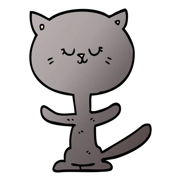 การ Doodle แฮปป แมว — ภาพเวกเตอร์สต็อก
