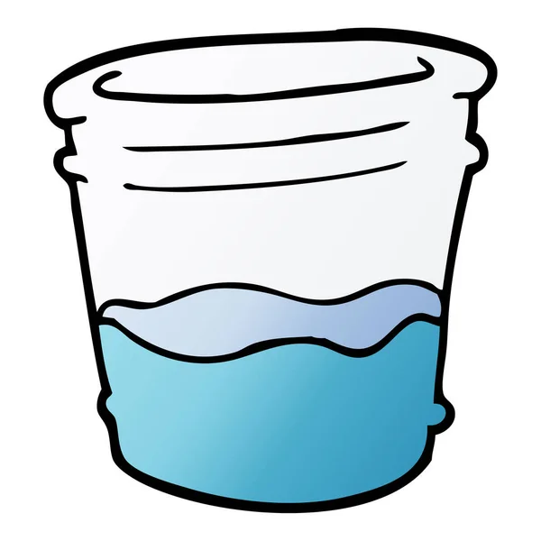 Dibujos Animados Garabato Vaso Bebida — Vector de stock