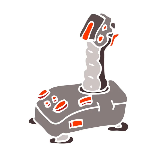 Flache Farbe Illustration Cartoon Steuerknüppel — Stockvektor
