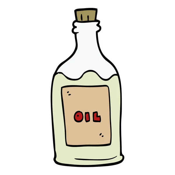Huile Olive Doodle Dessin Animé — Image vectorielle