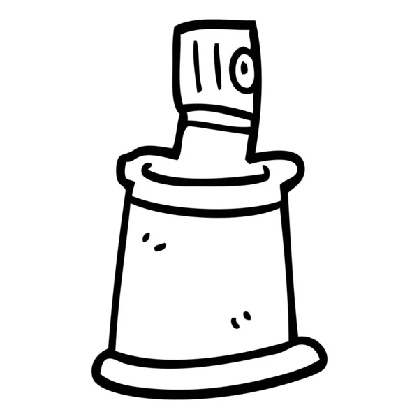 线绘制卡通喷雾剂罐 — 图库矢量图片