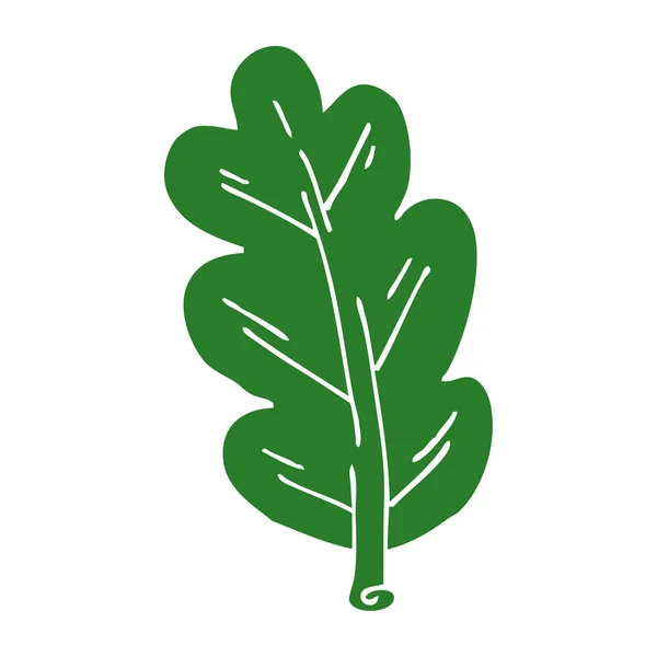 Cartoon Doodle Leaf Ilustração Vetorial —  Vetores de Stock