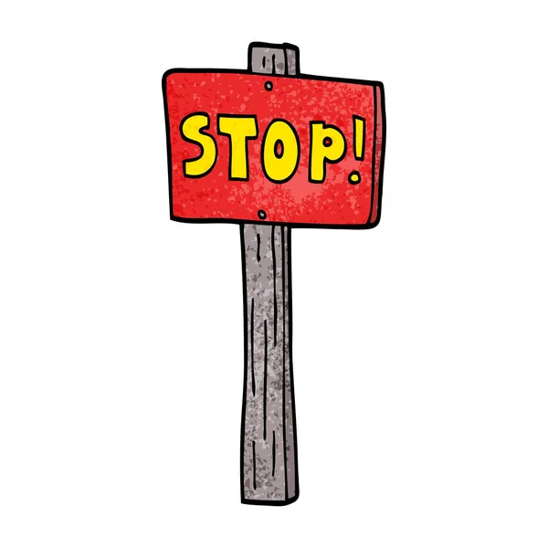 Cartoon Doodle Verkeersbord — Stockvector