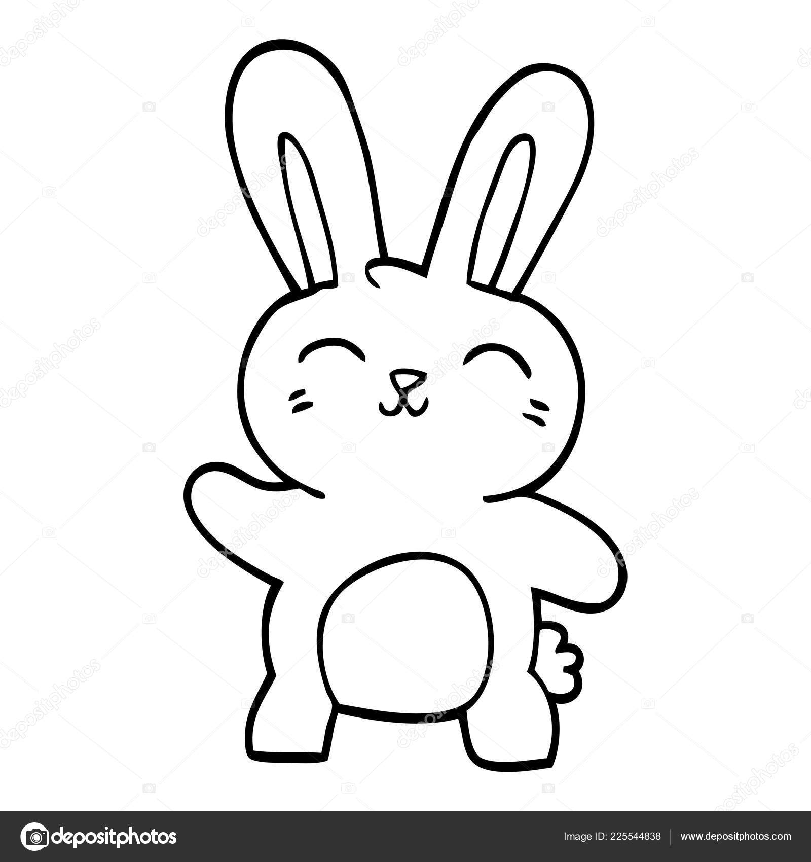 how to draw a cartoon bunny