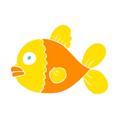 düz renk balık gösterimi