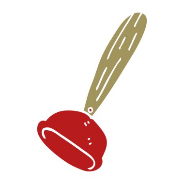 çizgi film doodle tuvalet dalgıç