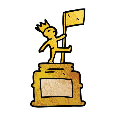 çizgi film doodle anıt heykeli