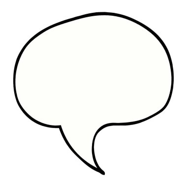 çizgi film doodle konuşma balonu