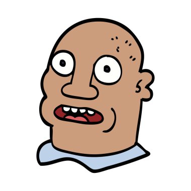 çizgi film doodle bir adamın baş