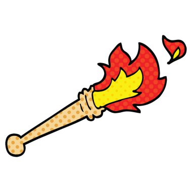 çizgi roman tarzı çizgi film spor meşale