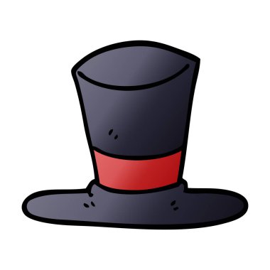 karikatür silindir şapka