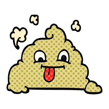 çizgi film doodle kaka, vektör çizim