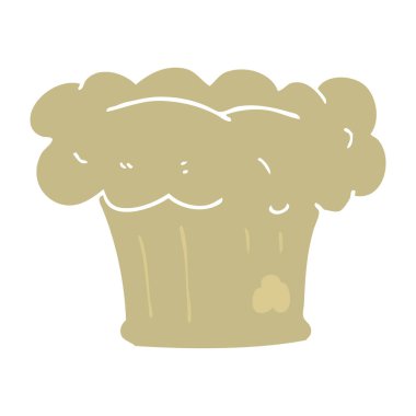 ekmek düz renkli çizimi