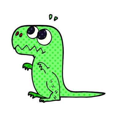 çizgi film doodle tarih öncesi dinozor