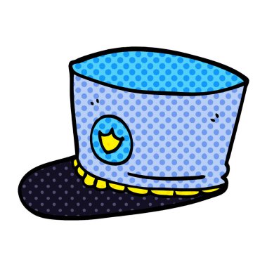 çizgi film karalama bandı şapkası