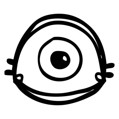 çizim karikatür kahverengi göz