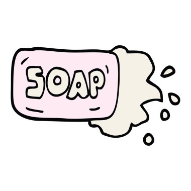 çizgi film doodle kalıp sabun