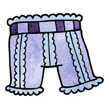 çizgi film doodle iç çamaşırı, vektör çizim