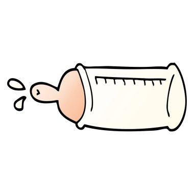 çizgi film doodle biberon