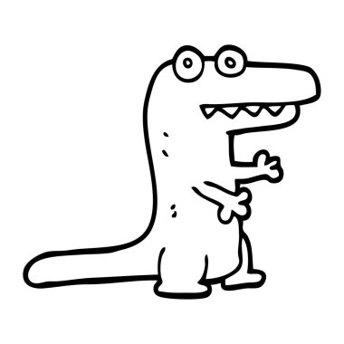 çizim karikatür timsah