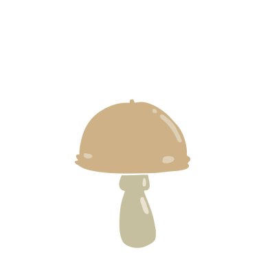 düz renk illüstrasyon mantar 